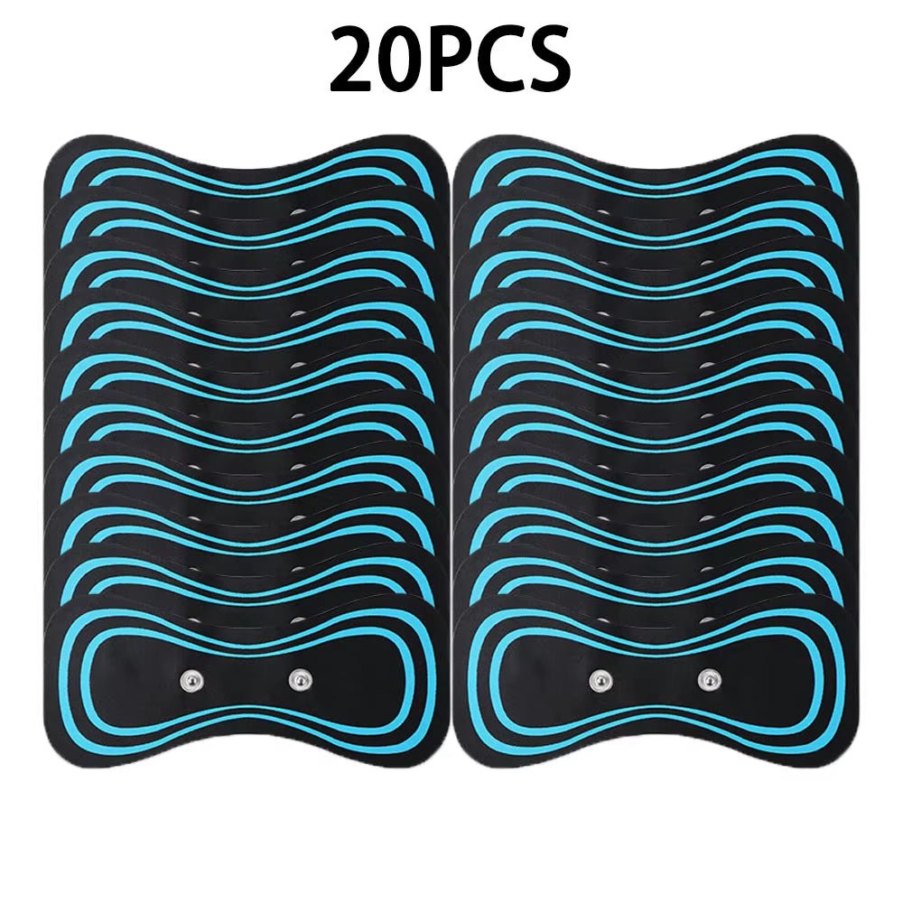 Hack Human - Hack Human - EMS Neck Stretcher Patch Back Massager Sticker Muscle Stimulation Pulse Patches Fitness Massagead Neck Body Pain Relief -