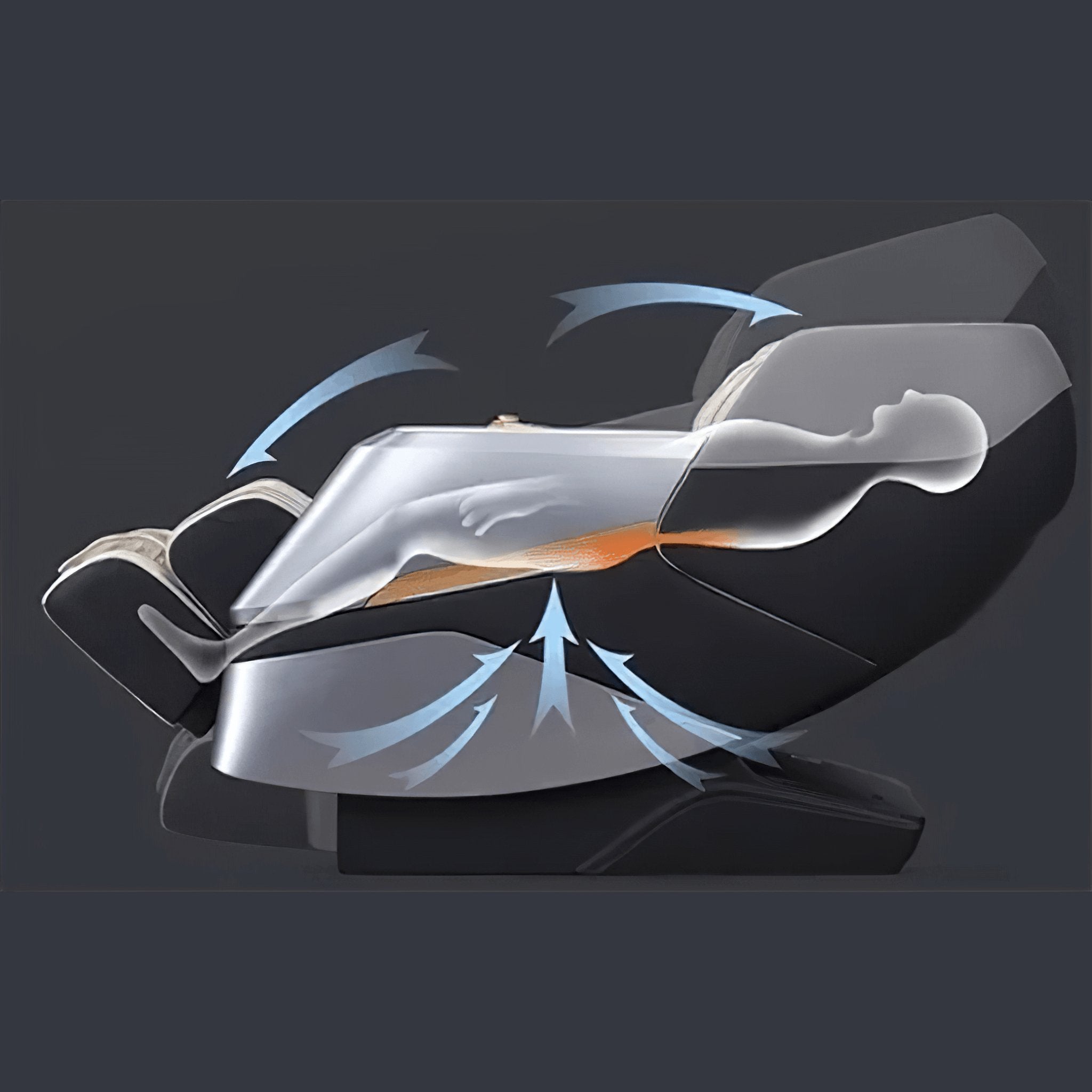 Hack Human - VComfort - VComfort – Dreamliner - 4D Hyperbolic SL Full Body Shiatsu Massage Chair -