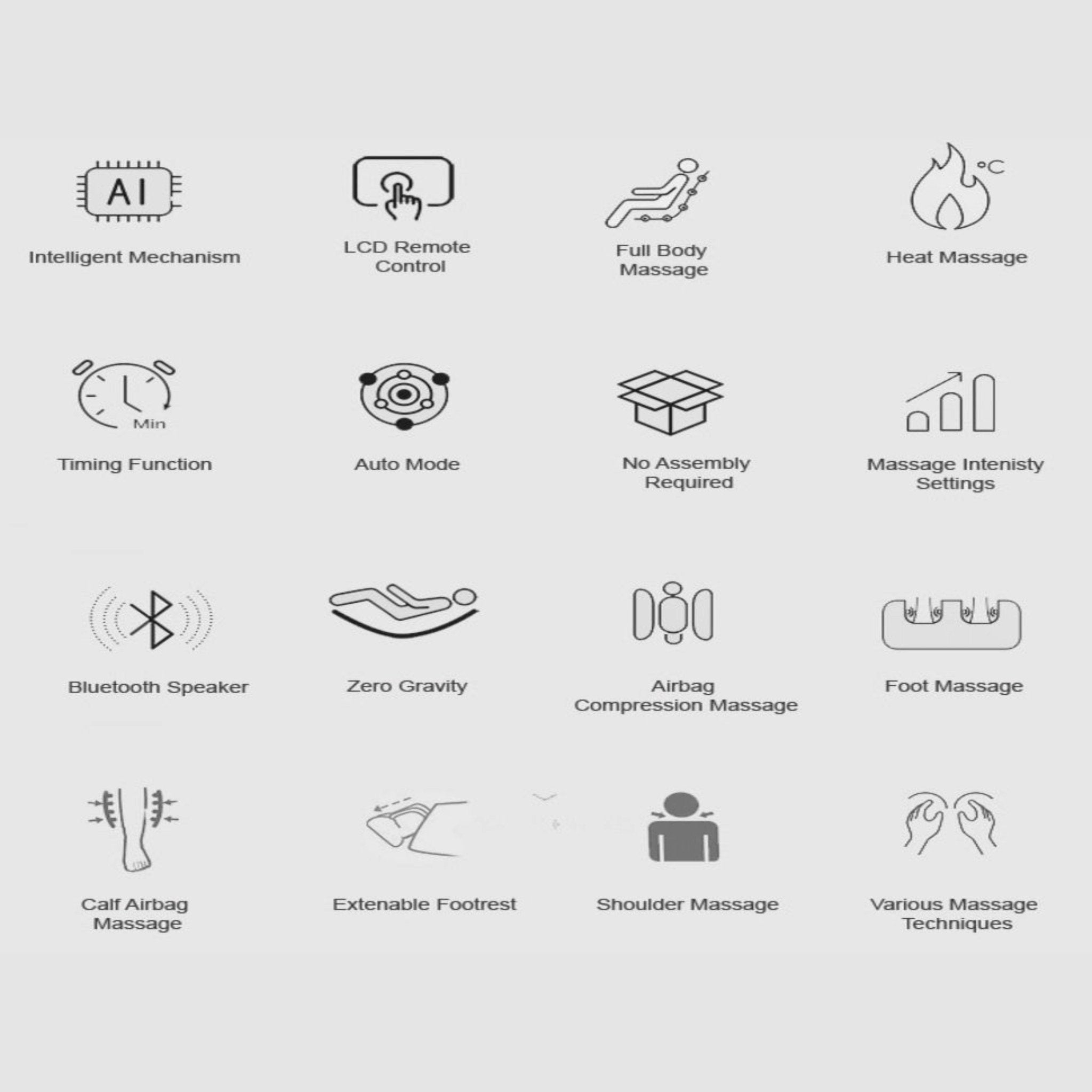 Hack Human - VComfort - VComfort - MeDiFiT – Full Body Zero Gravity Massage Chair -