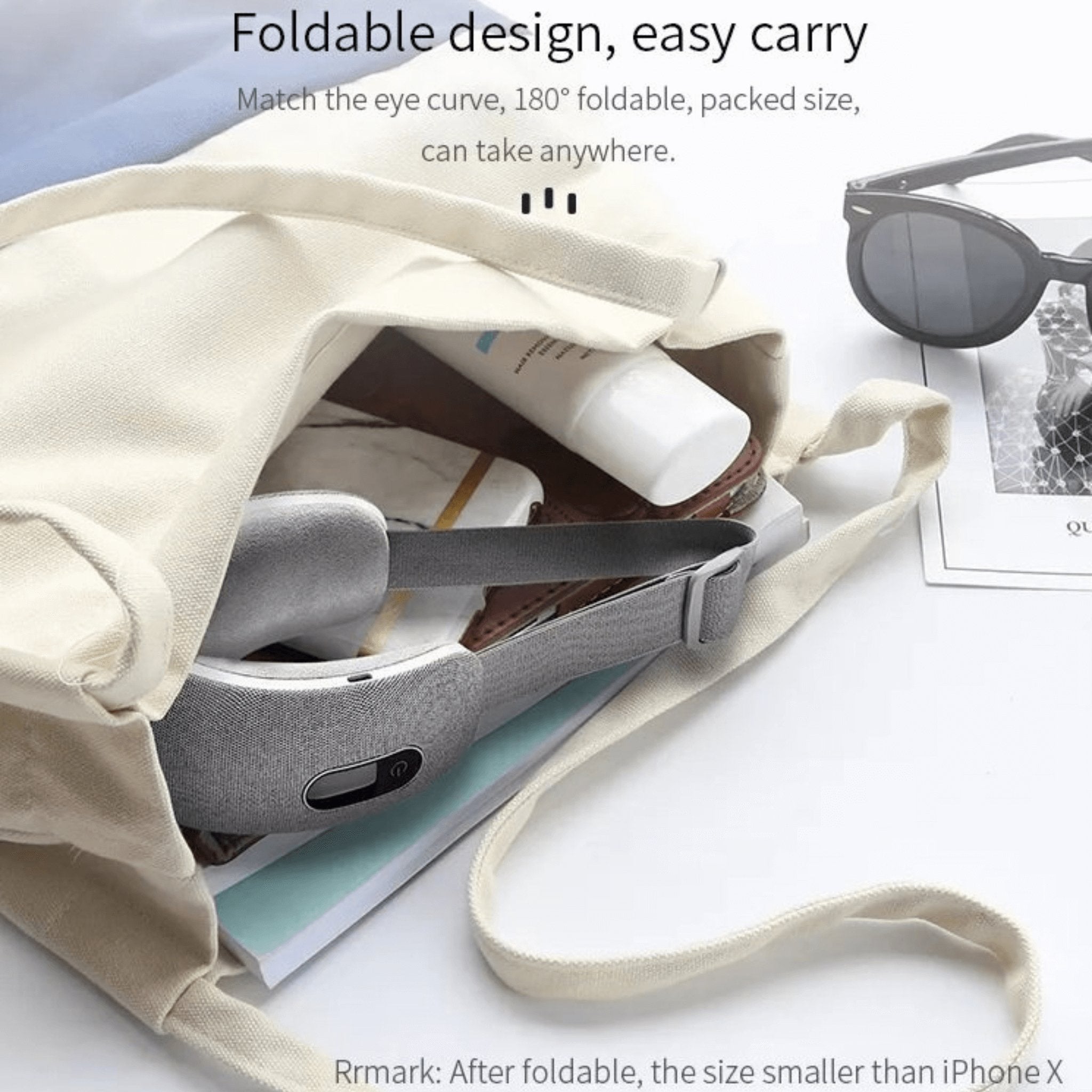 Hack Human - VComfort - VComfort – Rechargeable Eye Massager Air Compression Music Graphene Heating -