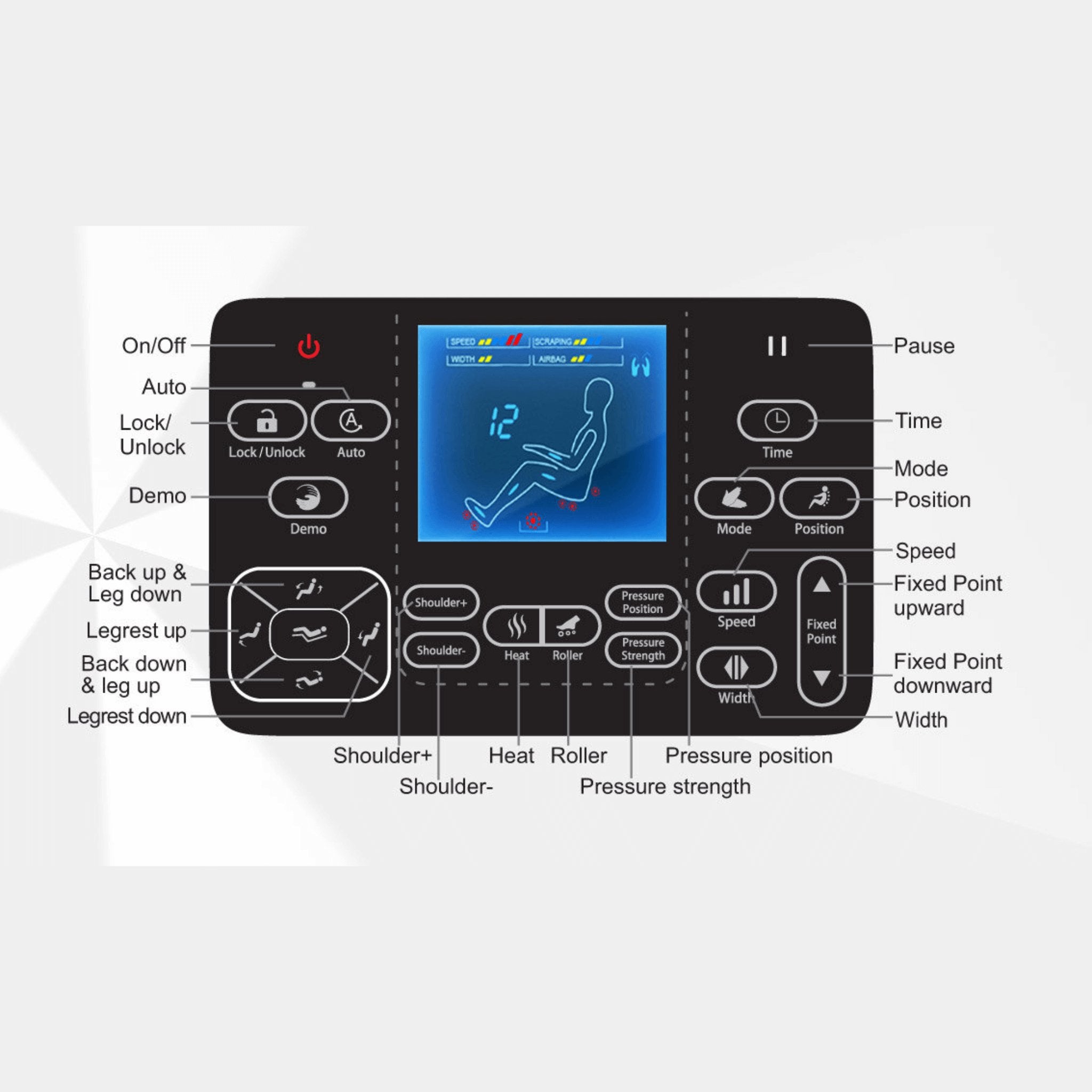 Hack Human - VComfort - VComfort - Xavier - SL Full Body Executive Zero Gravity Smart Massage Chair -