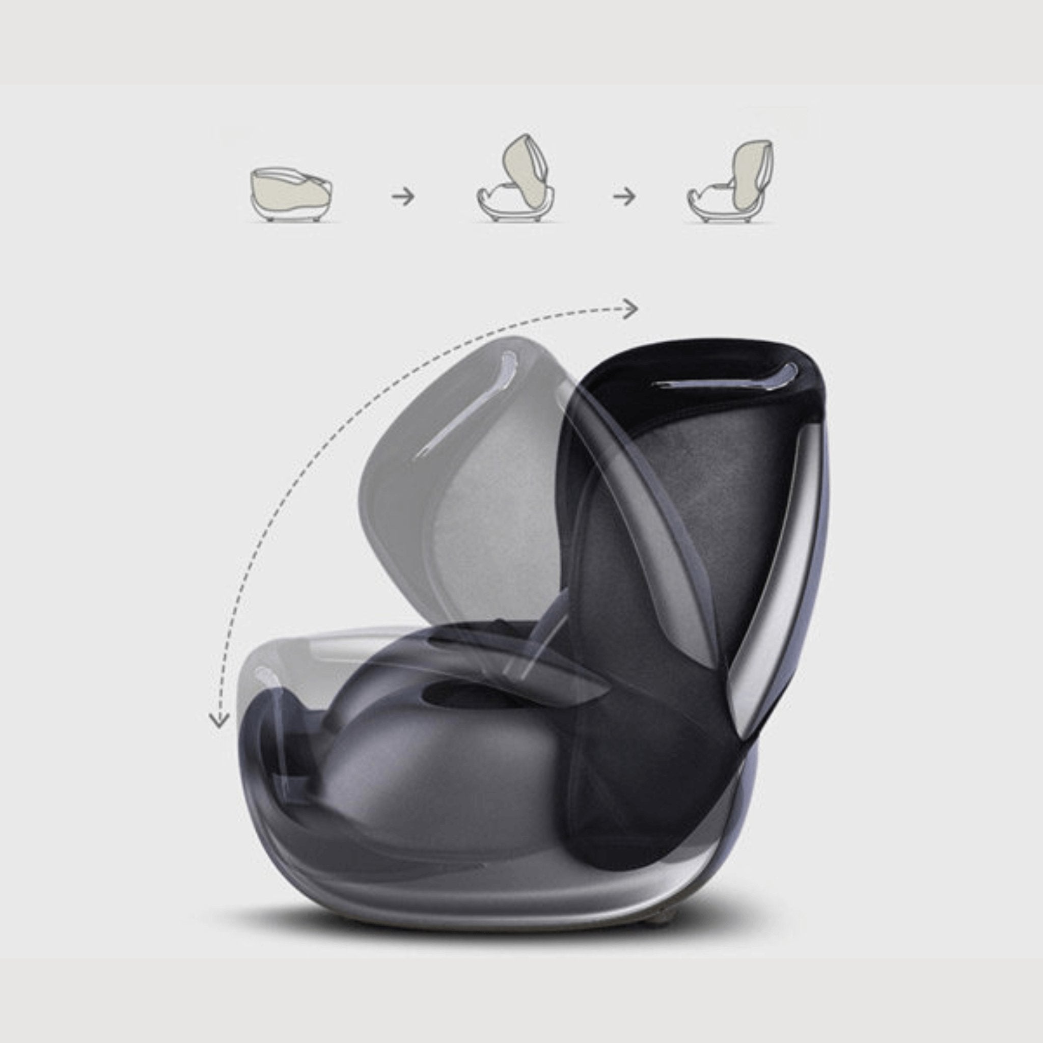Hack Human - VComfort - VComfort - 2 In 1 Foot Calf Foldable Air Compression Shiatsu Massager - 