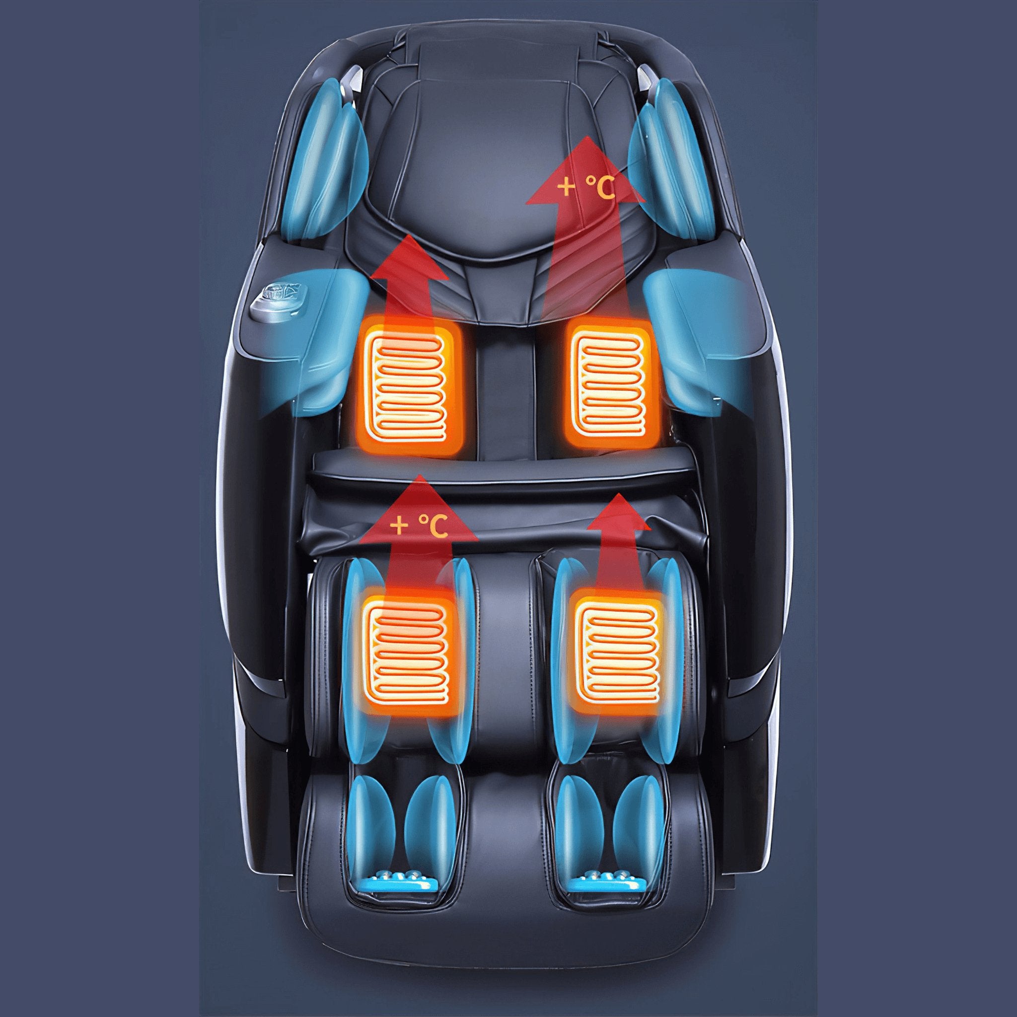 Hack Human - VComfort - VComfort – Dreamliner - 4D Hyperbolic SL Full Body Shiatsu Massage Chair - 