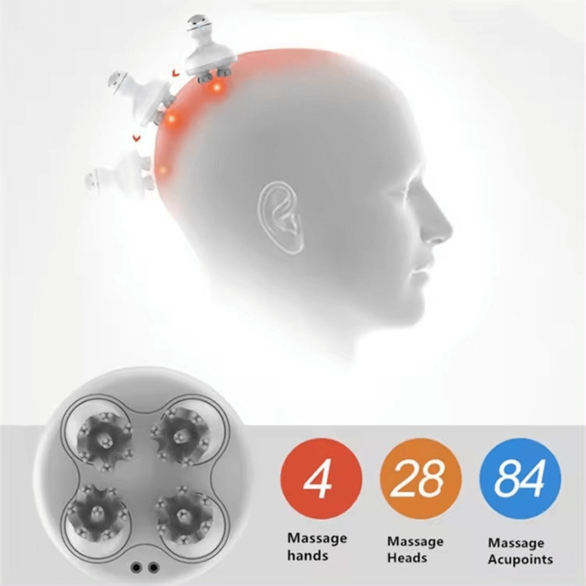 Hack Human - VComfort - VComfort – Intelligent Head Scalp Body Massager - 
