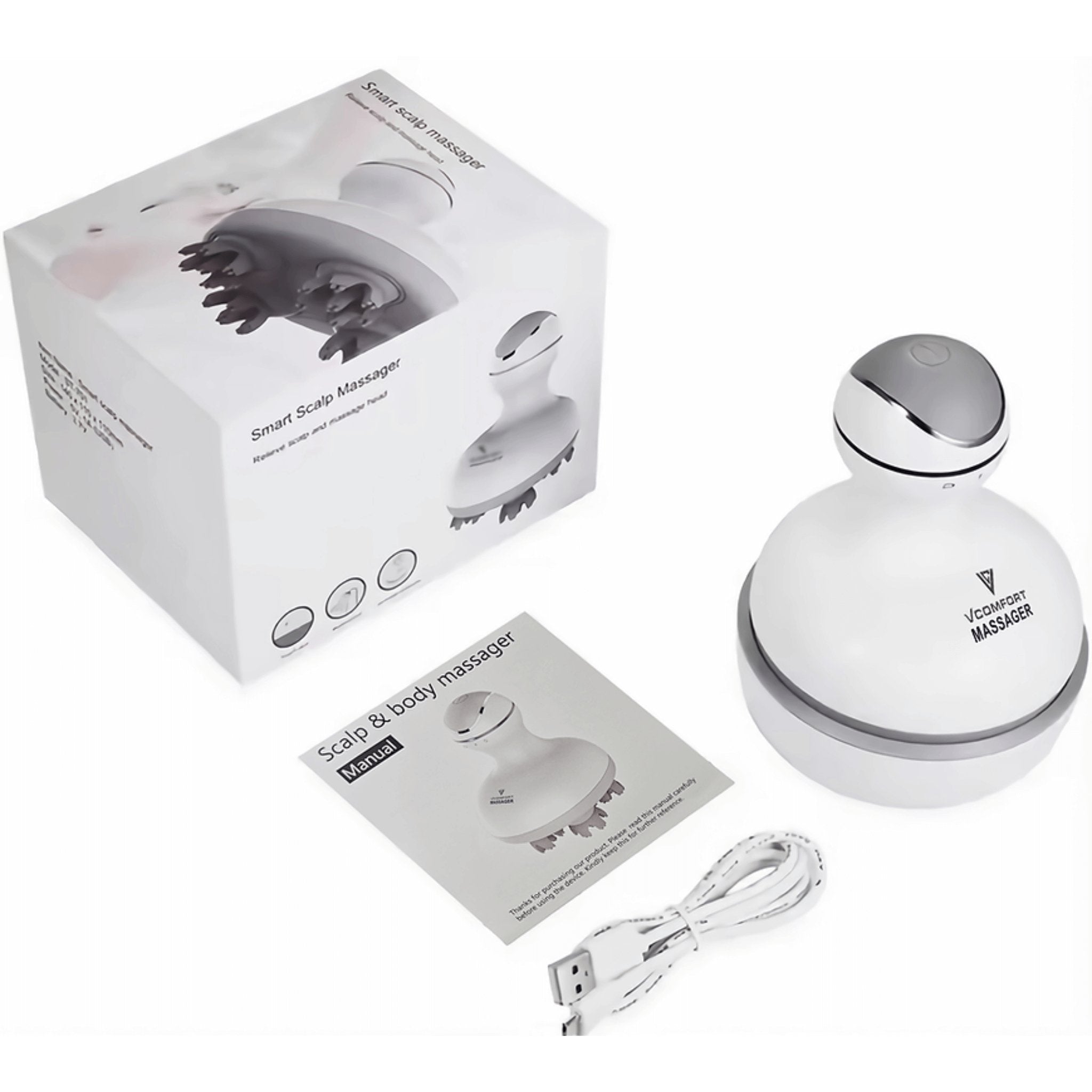 Hack Human - VComfort - VComfort – Intelligent Head Scalp Body Massager - 