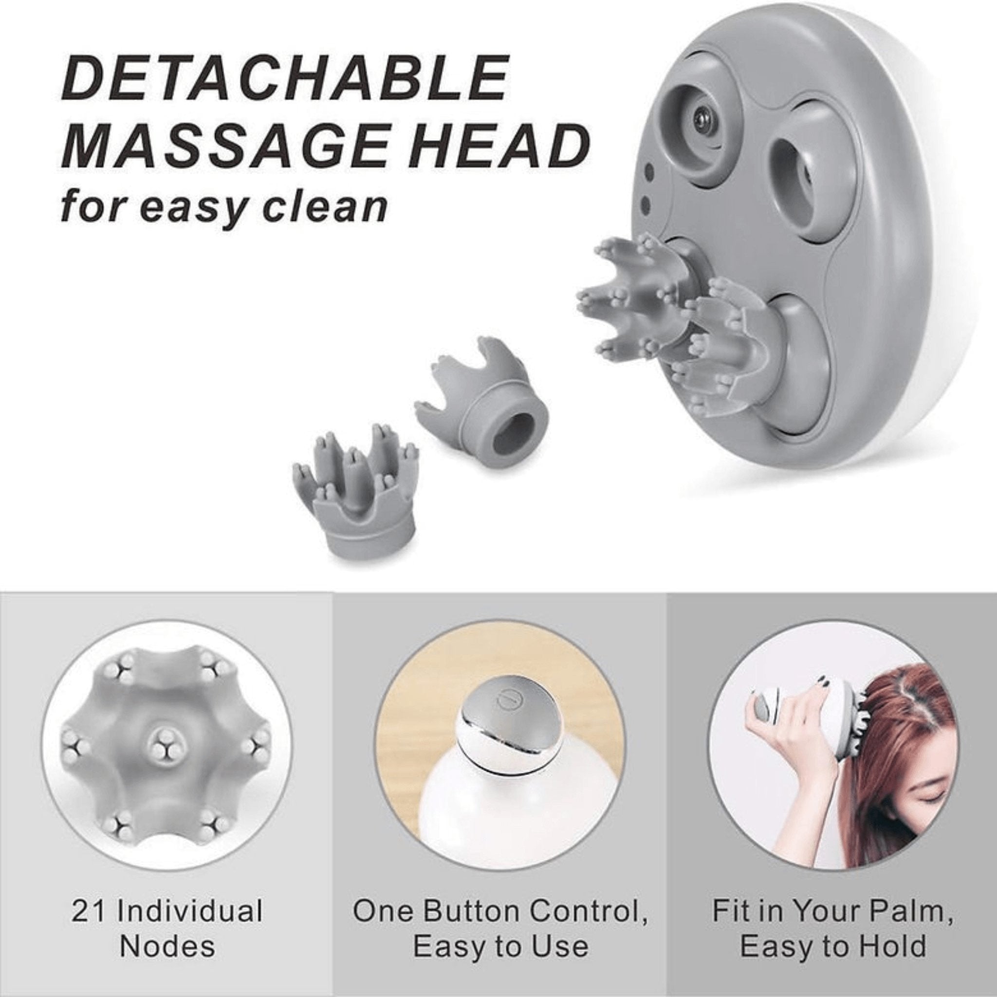Hack Human - VComfort - VComfort – Intelligent Head Scalp Body Massager - 