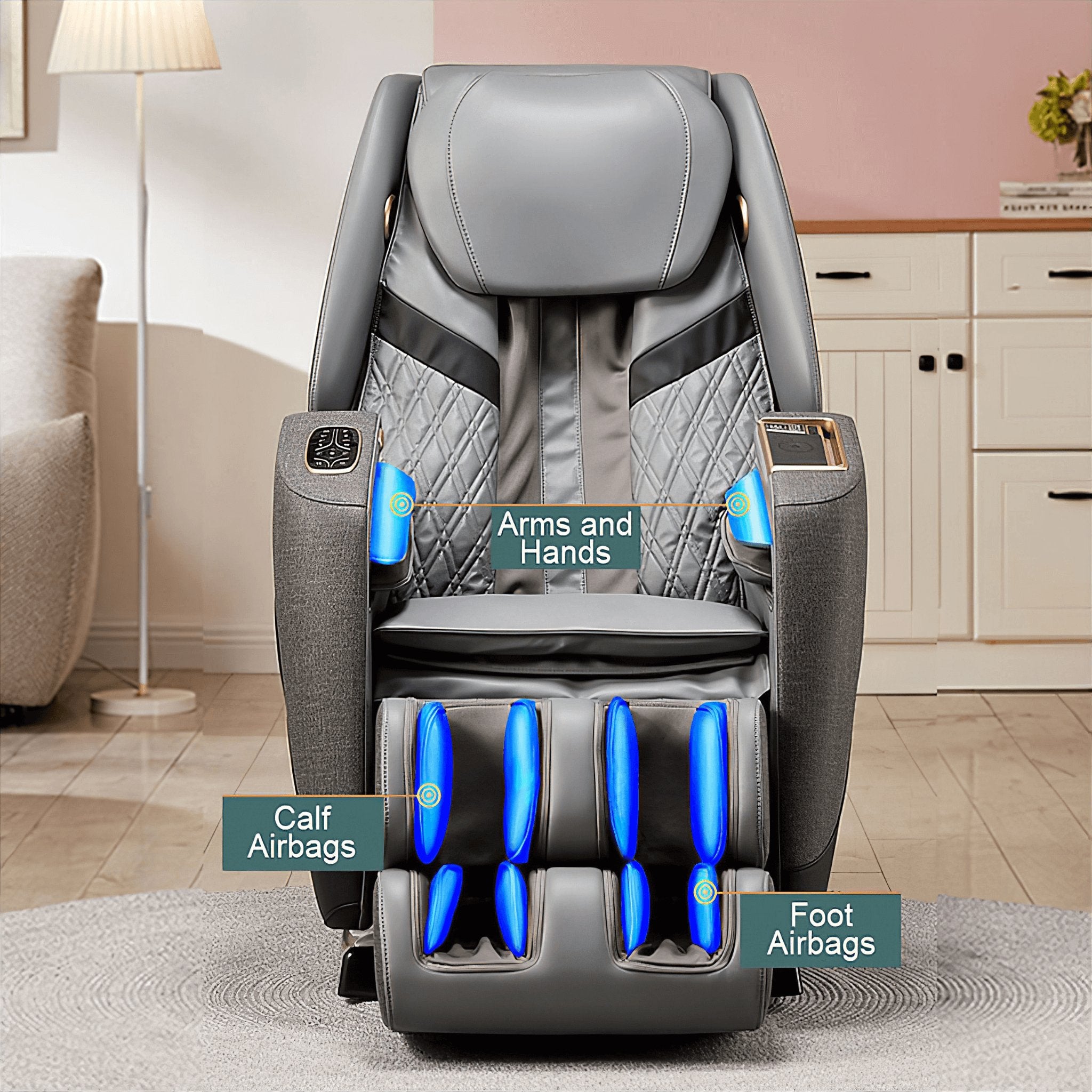 Hack Human - VComfort - VComfort - Kalkoona Max – Luxury SL 3D Full Body Zero Gravity Shiatsu Massage Chair - 