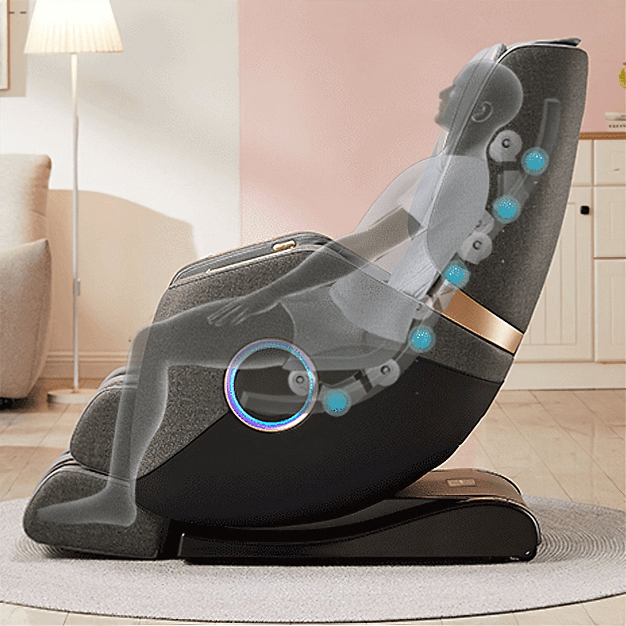 Hack Human - VComfort - VComfort - Kalkoona Max – Luxury SL 3D Full Body Zero Gravity Shiatsu Massage Chair - 