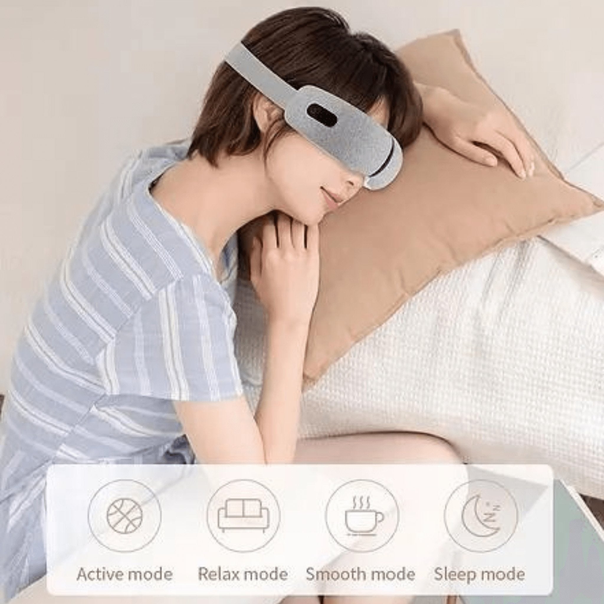 Hack Human - VComfort - VComfort – Rechargeable Eye Massager Air Compression Music Graphene Heating - 