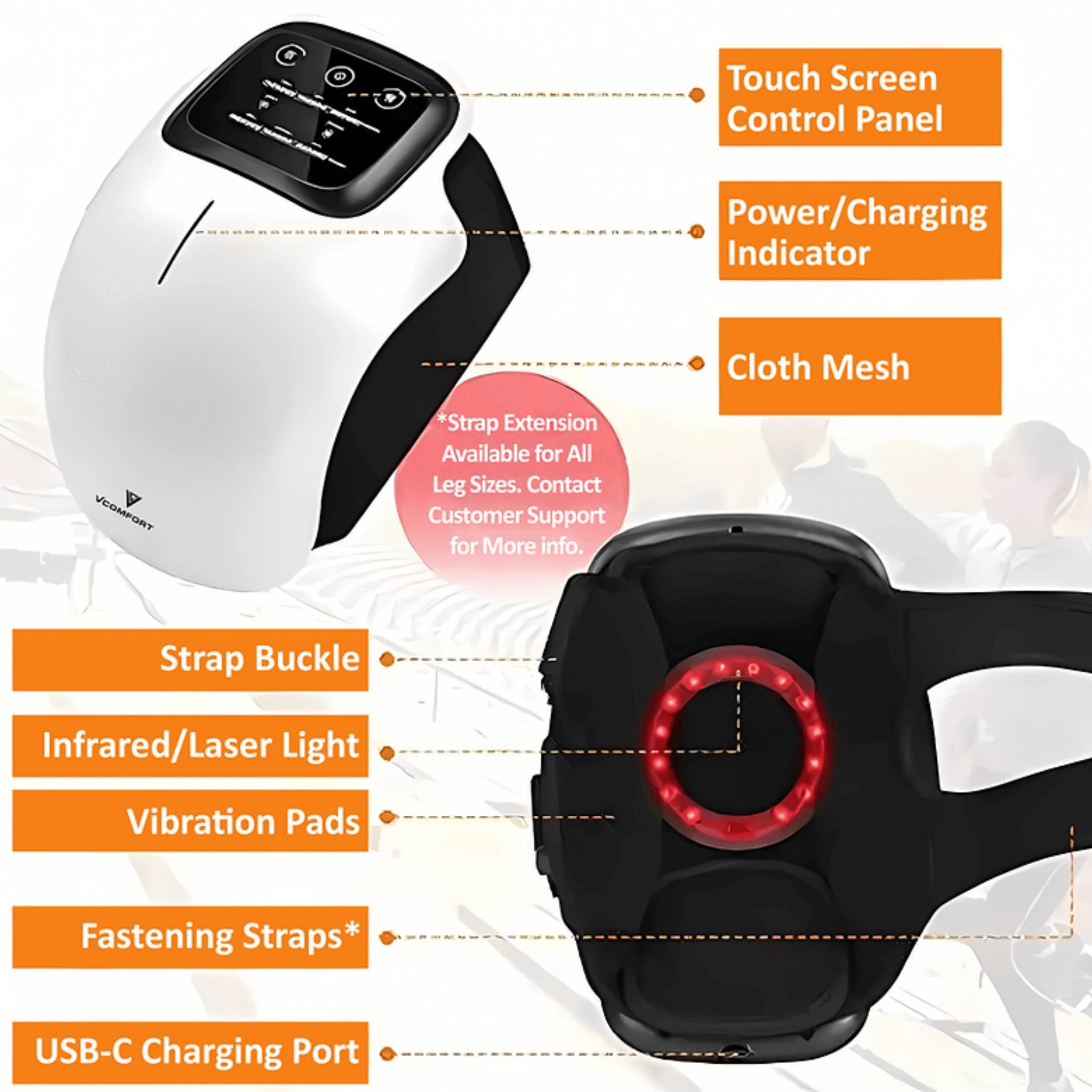 Hack Human - VComfort - VComfort – Smart Knee Massager - 