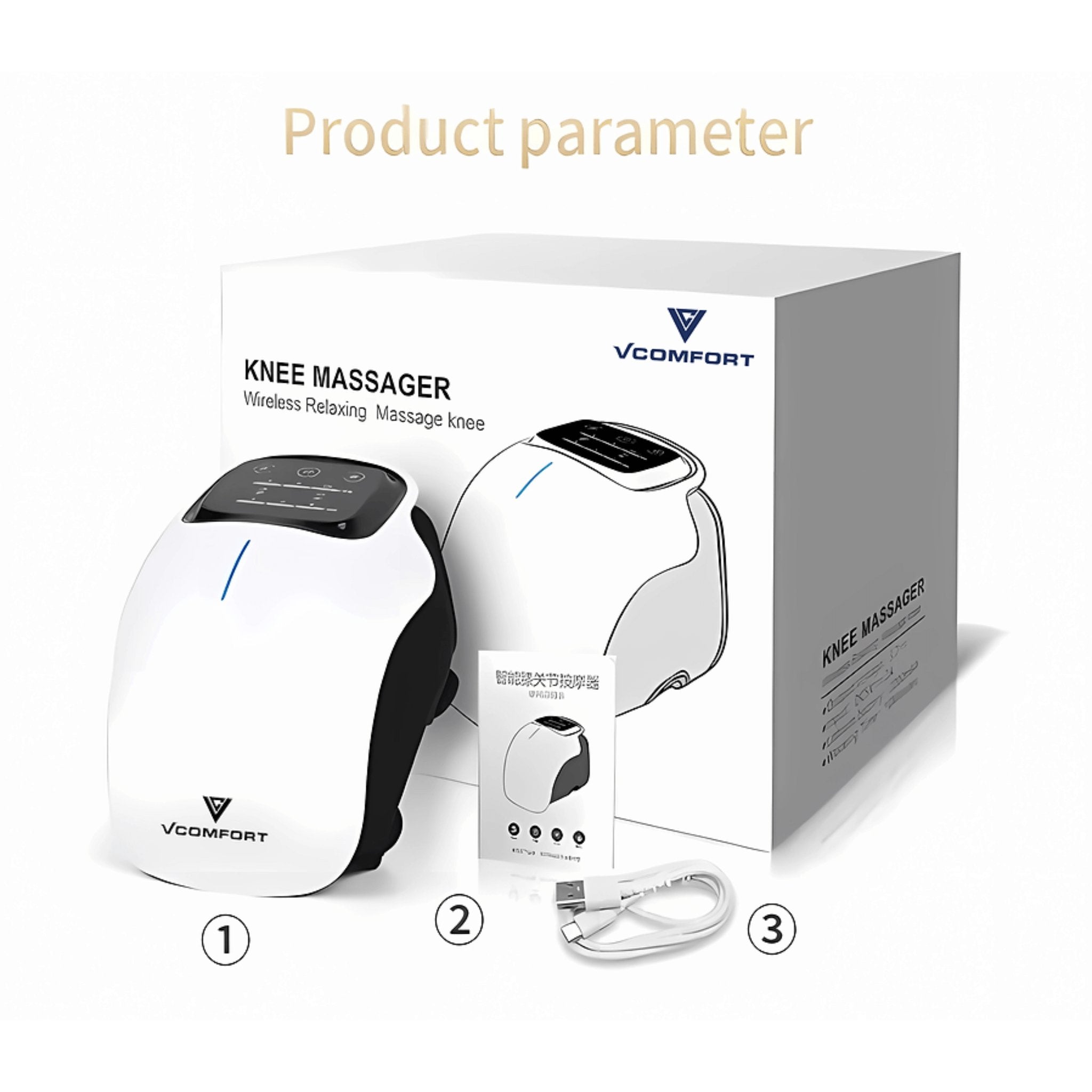 Hack Human - VComfort - VComfort – Smart Knee Massager - 
