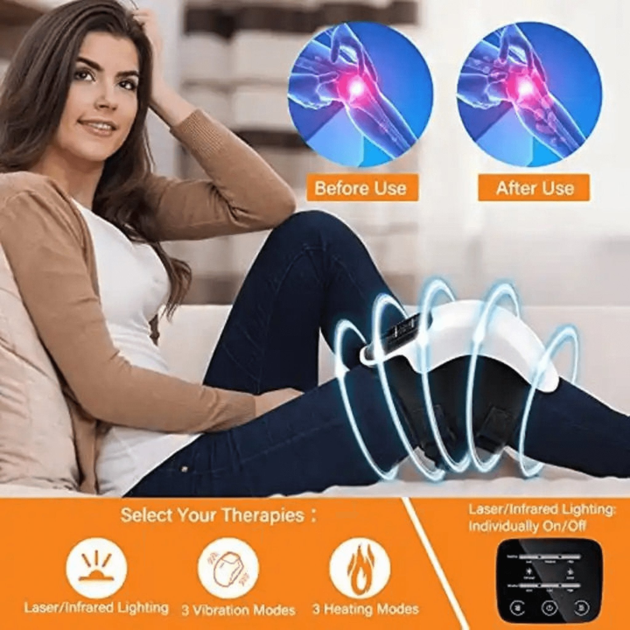 Hack Human - VComfort - VComfort – Smart Knee Massager - 